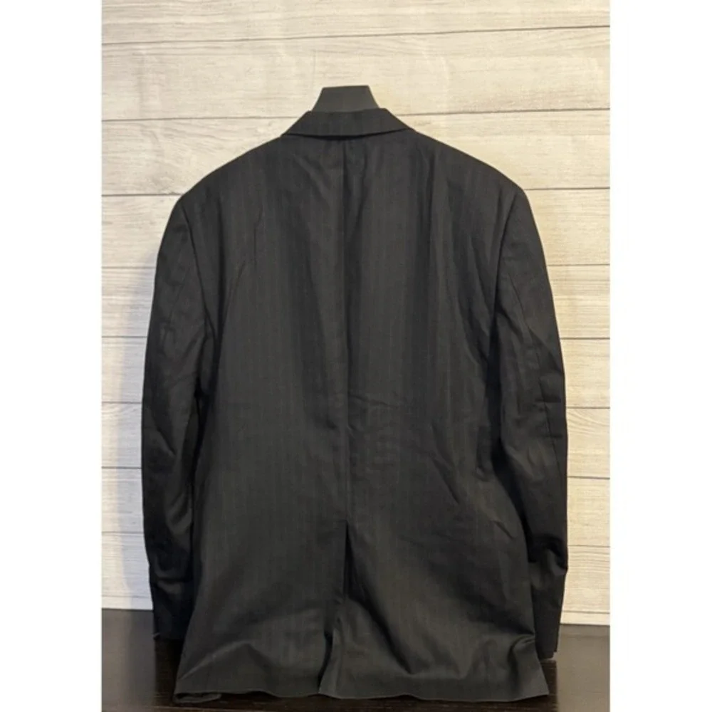 Austin Reed Men's‎ Black Fine Pinstripe Sport Coat Jacket Lined 40R Size